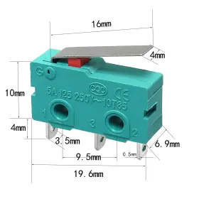 MSWITCH-3P-10 LUORONGSM Micro Switch Limit Hinge Lever #3