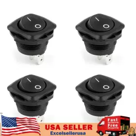 I011-A259-4PCS MADHORNETS Waterproof Rocker Switch Spst