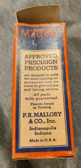 31112J MALLORY Rotary Switch Shorting Ckt Pos Nos #2