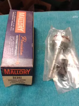 3134J MALLORY Rotary Switch Shorting Circuit Position
