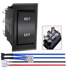 CA-KCD2-7-223-6PIN-X MANKK Pin Momentary Rv Jack Switch