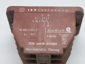 87419844 MANNESMANN DEMAG Contact Block #3