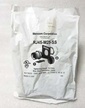 RJ45-M25-SS MENCOM Panel Interface Port Adapter