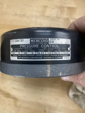 DA-31-153 MERCOID CONTROL Bourdon Tube Mercury Pressure Ac #3
