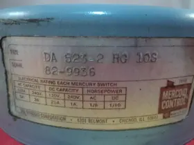 DA523-2 MERCOID Pressure Switch #2