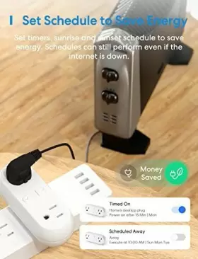 MSS120 MEROSS Wifi Dual Smart Plug Outlet Standard Pack #3