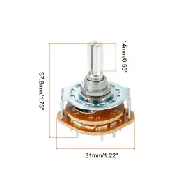 746453280001 METALLIXITY Selector Rotary Switch Pole Throw #2