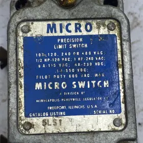 5LS1 MICRO SWITCH Precision Limit Operating Head Crdb #3