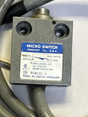 914CEI-6 MICRO SWITCH Limit #2