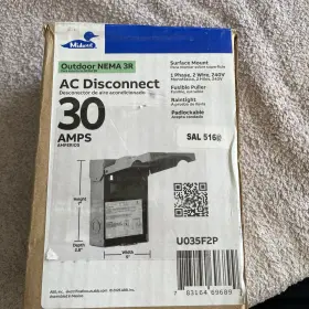 U035F2P MIDWEST ELECTRIC PRODUCTS Fused Ac Disconnect
