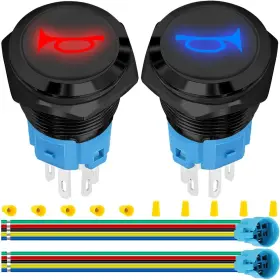 KK-US-014G MKBKLLJY Horn Switch Raised Speaker Momentary Push