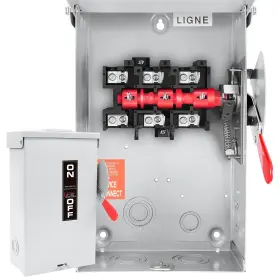 60A2P MUJURUR Switch Box Pole Safety Fusible Amp Disconnect