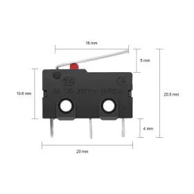 733205093125 MXRS Muzhi Spdt Hinge Lever Momentary Push Micro #2