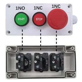 Hz-jtss MXUTEUK Momentary Start Switch Push Mushroom Latching #2