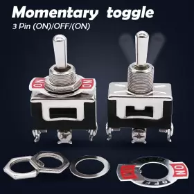 741416010985 MXUTEUK Momentary Toggle Switch Spdt Pin #2