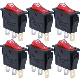 KCD3-101NR MXUTEUK Rocker Switch Light Snap Toggle Swit