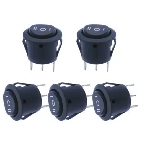 MXU1-5-123 MXUTEUK Snap Round Momentary Rocker Switch Toggle