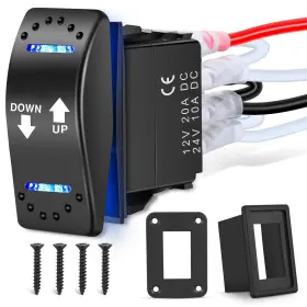 705353125430 NILIGHT Led Momentary Rocker Toggle Switch Wires