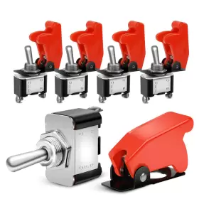 90014E NILIGHT Cover Rocker Toggle Switch Spst Car Boat Pack