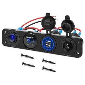 90100D NILIGHT Charger Socket Panel Dual Usb Power Outlet Led