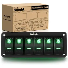 90141F NILIGHT Gang Rocker Switch Panel Toggle Holder