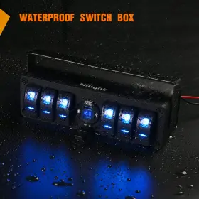 90180G NILIGHT Gang Rocker Switch Box Spst Qc Usb Charger