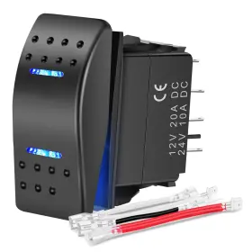 90250B-A NILIGHT Waterproof Rocker Switch Toggle Jumper Wi