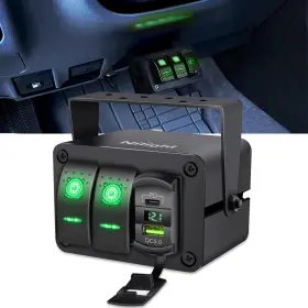90442G NILIGHT Gang Rocker Switch Box Spst Toggle Switches