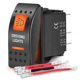 90693A-A NILIGHT Utv Driving Rocker Switch Pin Spst Led Light