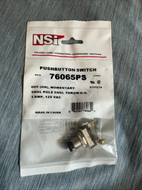 76065PS NSI Pushbutton Switch Momentary Single Pole