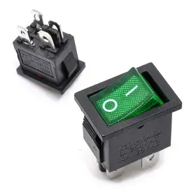 KCD1-104 OIYAGAI Pack Dpst Rocker Switches Led Light Pin