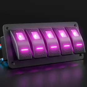 Okernyzi OKERNY Rocker Switch Panel Wired Toggle Backlit