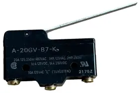A-20GV-B7-K OMRON Microswitch Snap Action Hinge Lever Spdt #3