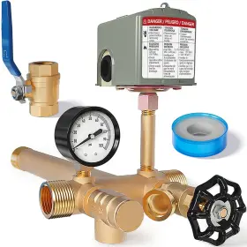 PT01 ONYLRAEP Tank Tee Kit Water Pressure Gauge