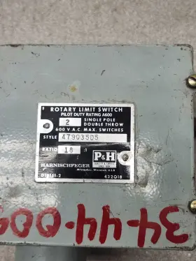 479Q35D5 P-H HARNISCHFEGER Rotary Limit Switch #2