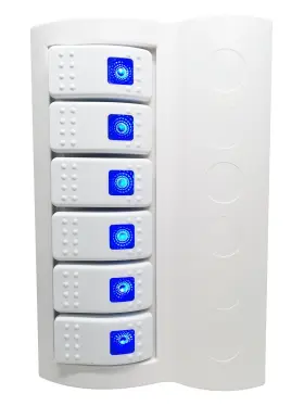 P11176WHB PACTRADE MARINE Boat Waterproof Switch Panel Gang