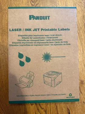 S100X150YAJ PANDUIT Laminating Labels Laser Ink Jet