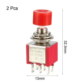 617662587635 PEROUP Momentary Push Switch Controlling Hole #2
