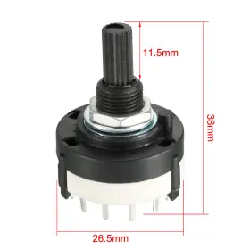 680520120756 PEROUP Pole Throw Channel Rotary Switch Selector #2