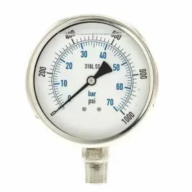 PRO-301L-402M-01 PIC GAUGES Mnpt Water Pressure Gauge