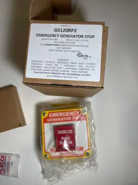 GS120 PILLA Box Emergency Generator Maintained Push