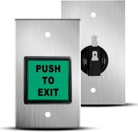 PNK-CKKMKG02 PNYZIK Push Exit Led Light Square Request Bu