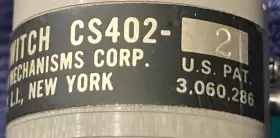 CS402-2-54 PRECISION MECHANISMS CORP Cam Switch