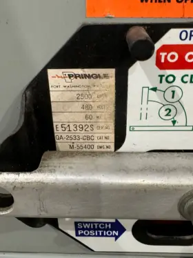 QA2533CBC PRINGLE Fused Fusible Safety Switch Enclosure Amp #2
