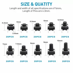 744790367713 QTEATAK Pin Momentary Tactile #2