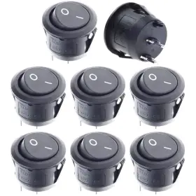 JF0037 QTEATAK Spst Snap Pin Round Rocker Boat Switch