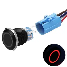 LJZ-19QB-K10A-R QUENTACY Latching Push Switches Spdt