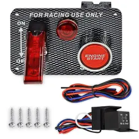 756970096443 QUWEI Carbon Fiber Racing Car Ignition Switch