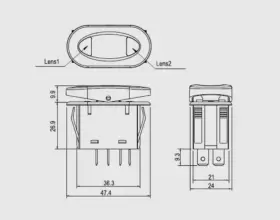 639394141862 QXNASU Positions Rocker Switch #2