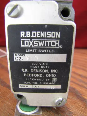 C2-NW R.B.DENISON Limit Switch Body Loxswitch Pilot #2